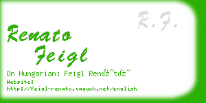 renato feigl business card